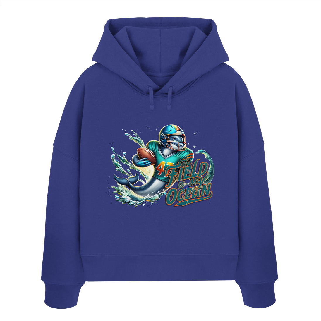 The Field is my Ocean - Womens Organic Boxcut Hoodie