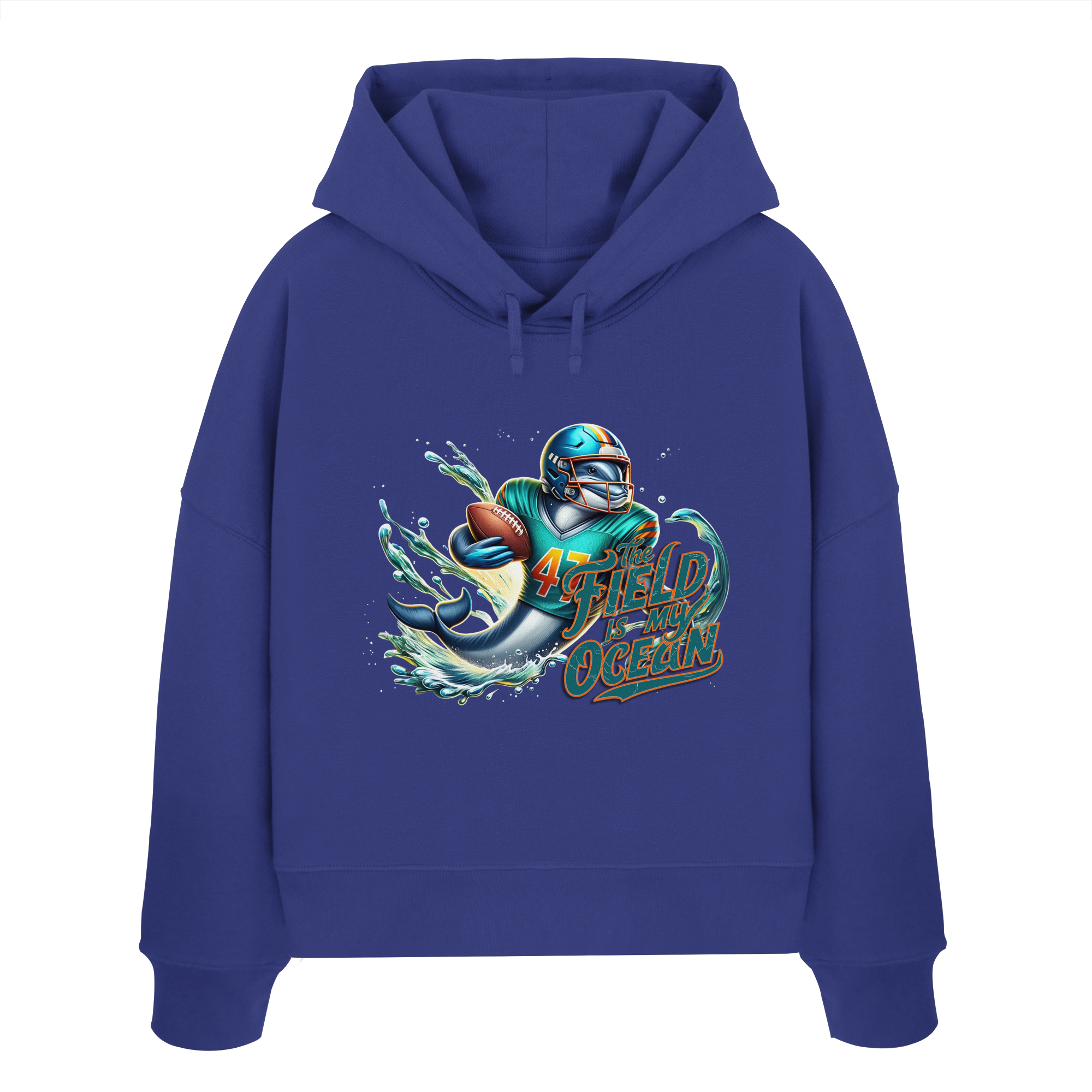 The Field is my Ocean - Womens Organic Boxcut Hoodie