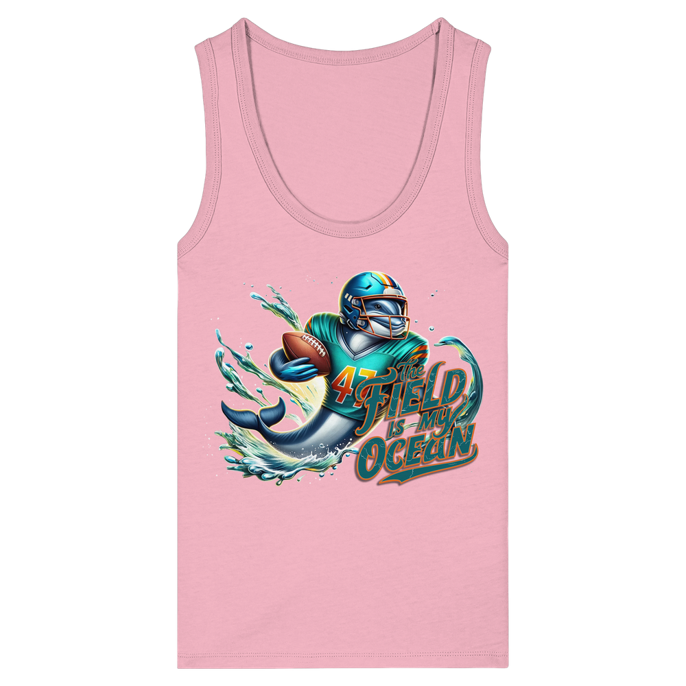 The Field is my Ocean - Womens Organic Fitted Tank Top