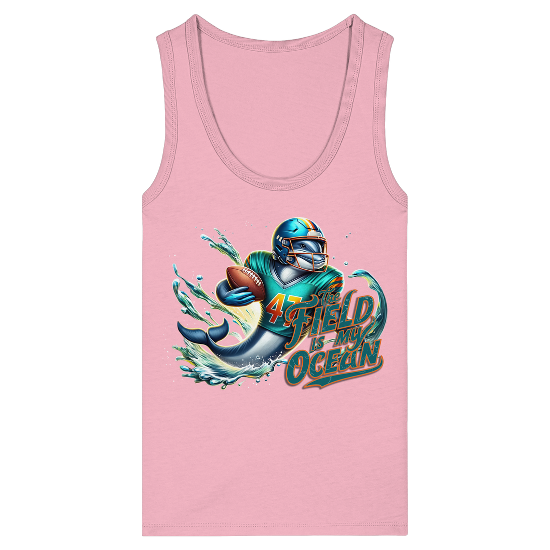 The Field is my Ocean - Womens Organic Fitted Tank Top