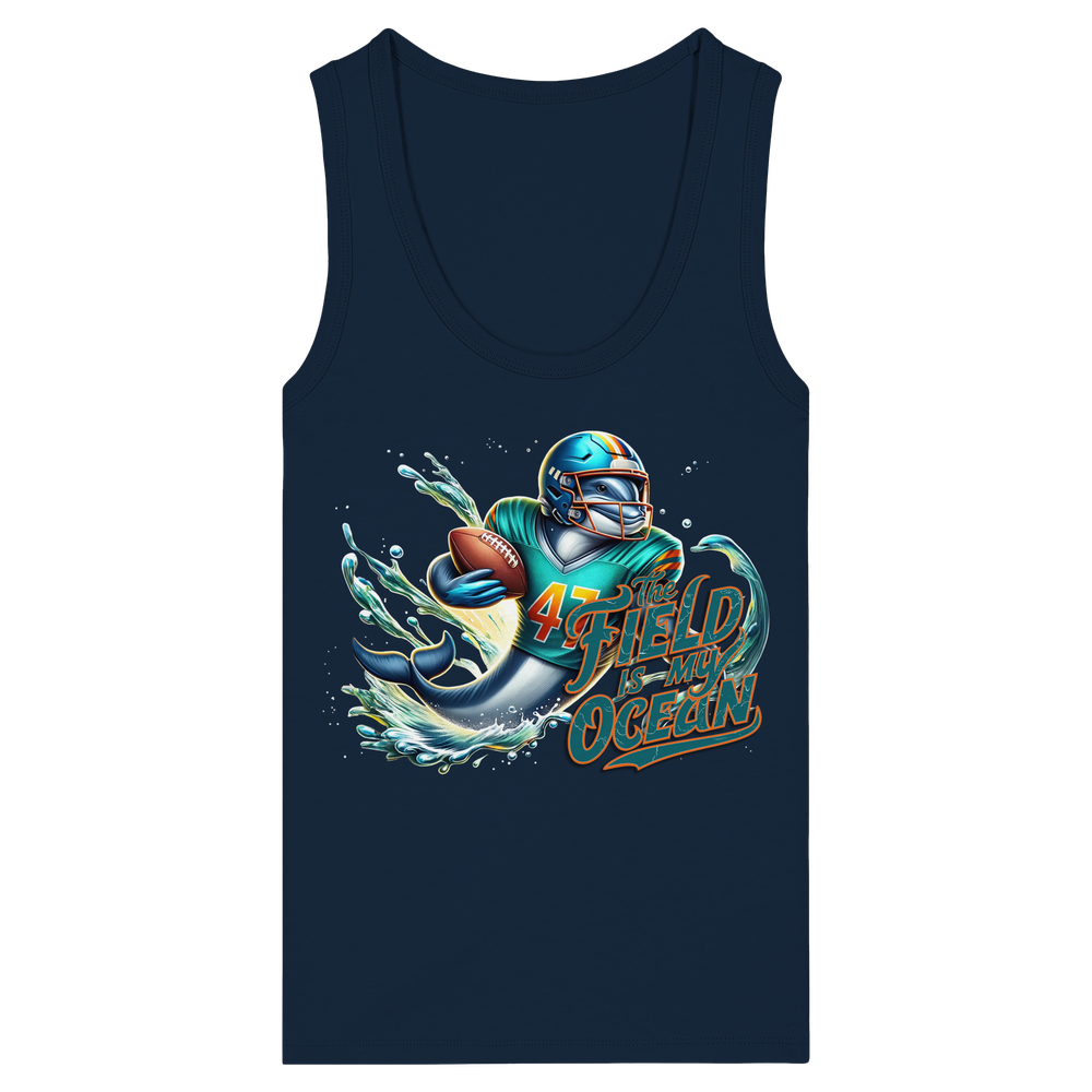 The Field is my Ocean - Womens Organic Fitted Tank Top