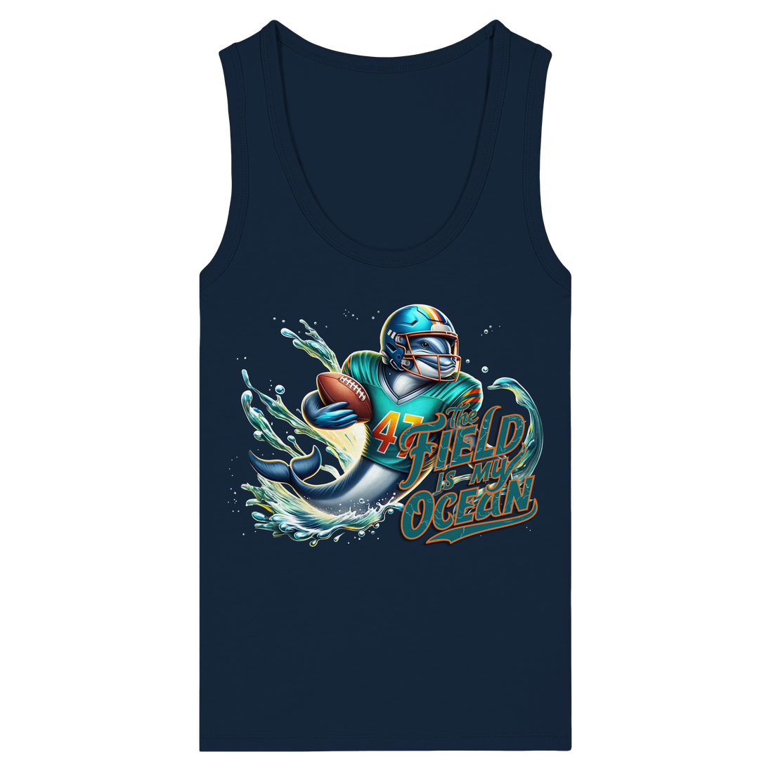 The Field is my Ocean - Womens Organic Fitted Tank Top