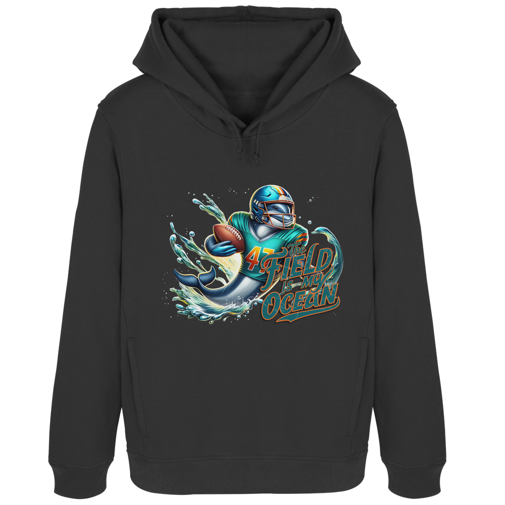 The Field is my Ocean - Womens Organic Hoodie B&amp;C