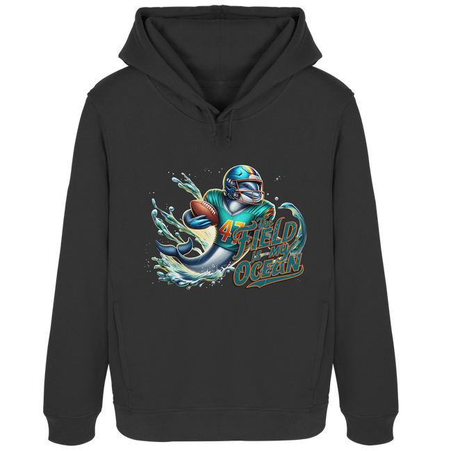 The Field is my Ocean - Womens Organic Hoodie B&amp;C