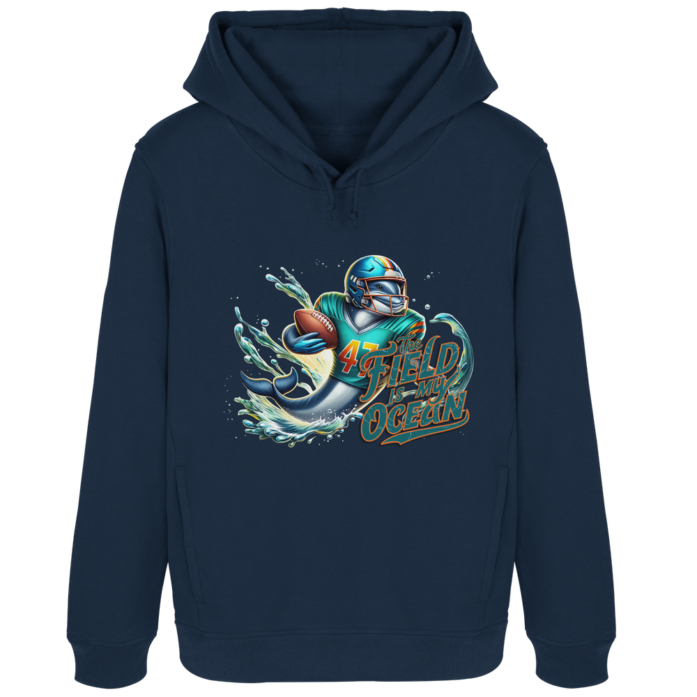 The Field is my Ocean - Womens Organic Hoodie B&amp;C