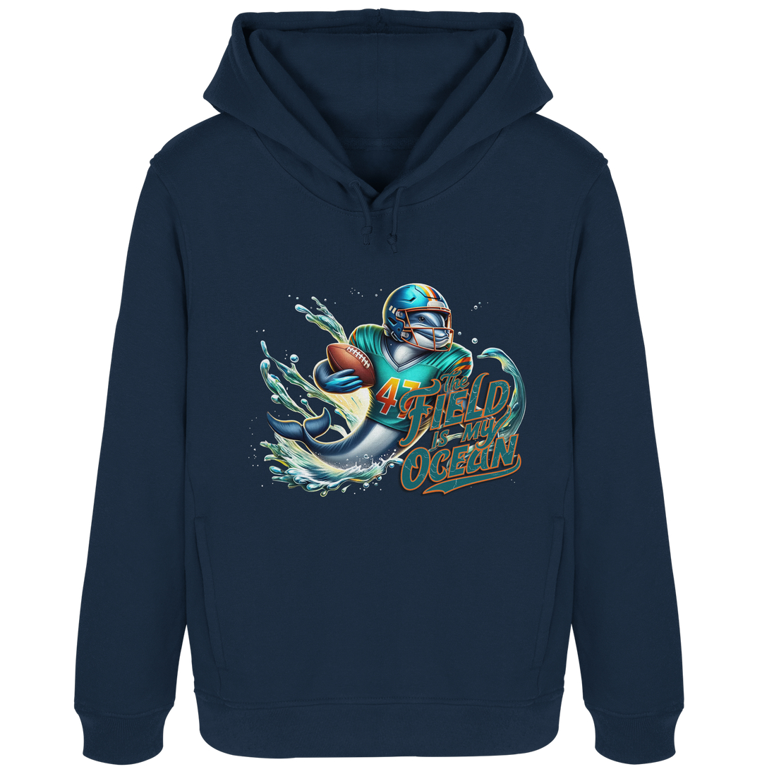 The Field is my Ocean - Womens Organic Hoodie B&C