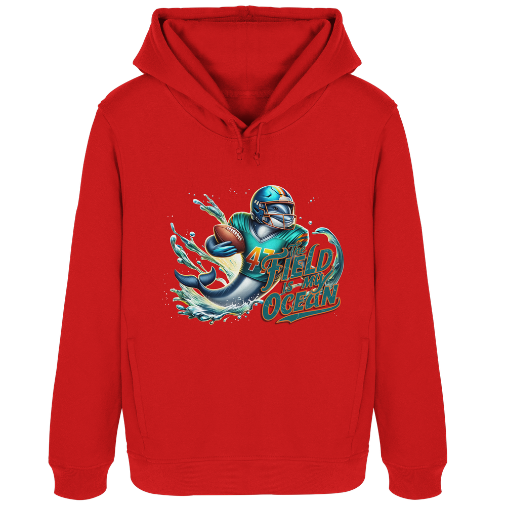 The Field is my Ocean - Womens Organic Hoodie B&amp;C