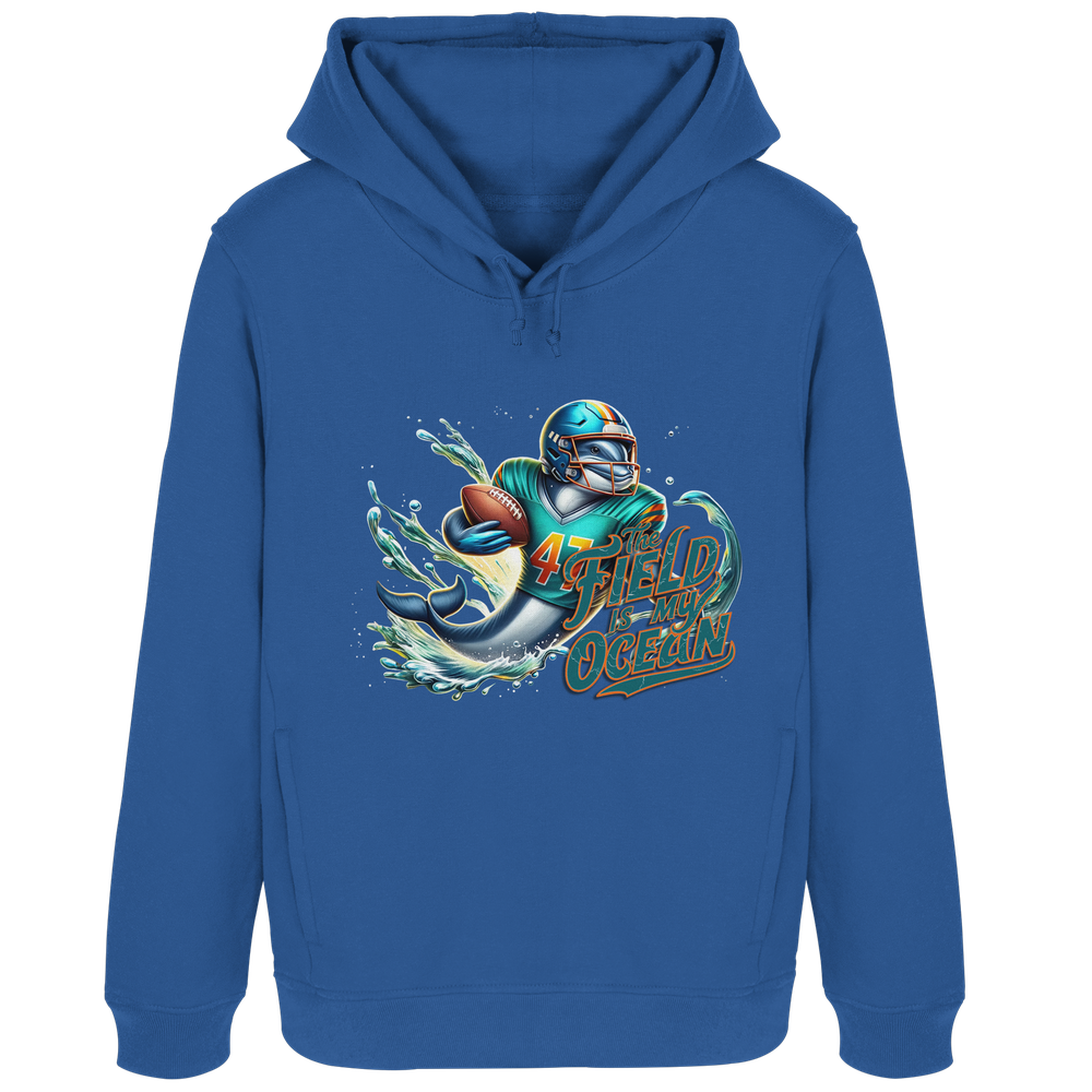 The Field is my Ocean - Womens Organic Hoodie B&C