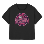 Frankfurt Flamingos - Womens Organic Rolled Sleeves T-Shirt