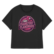Frankfurt Flamingos - Womens Organic Rolled Sleeves T-Shirt