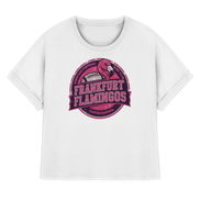 Frankfurt Flamingos - Womens Organic Rolled Sleeves T-Shirt