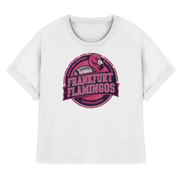 Frankfurt Flamingos - Womens Organic Rolled Sleeves T-Shirt