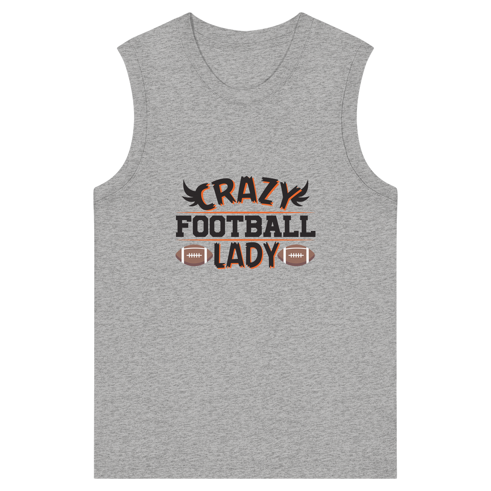 Crazy Football Lady - Womens Organic Tank Top
