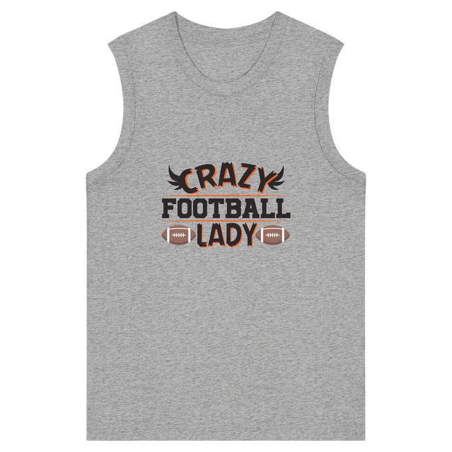 Crazy Football Lady - Womens Organic Tank Top