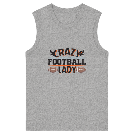 Crazy Football Lady - Womens Organic Tank Top