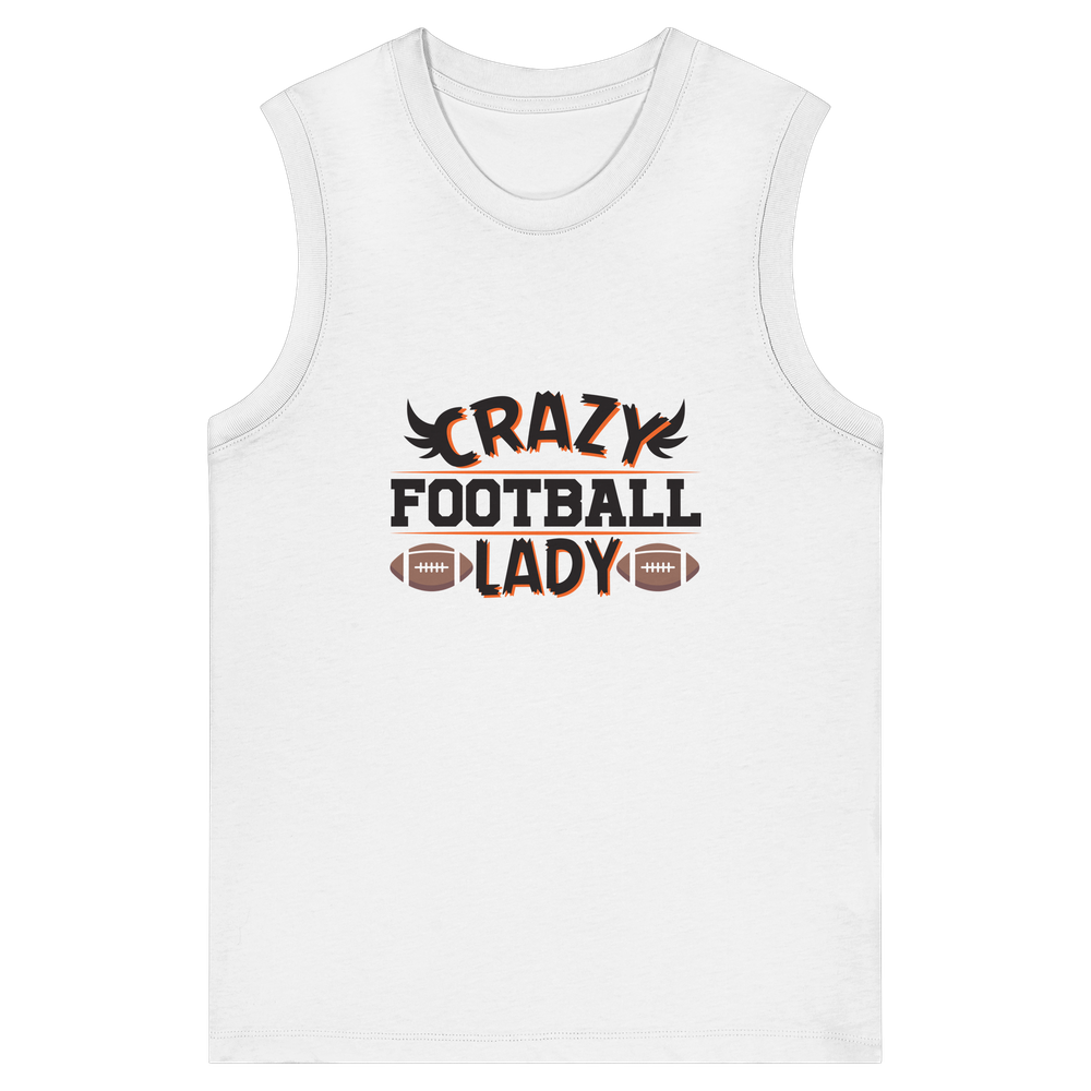 Crazy Football Lady - Womens Organic Tank Top