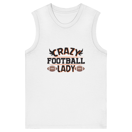 Crazy Football Lady - Womens Organic Tank Top